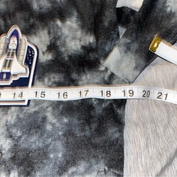 NASA Hyper Space Black Tie Dye Long Sleeve Causal Pullover T-Shirt Unisex Small - Picture 6 of 7